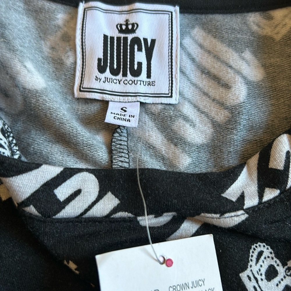 Juicy Couture Black and White Logo Sweatshirt - Picture 11 of 12